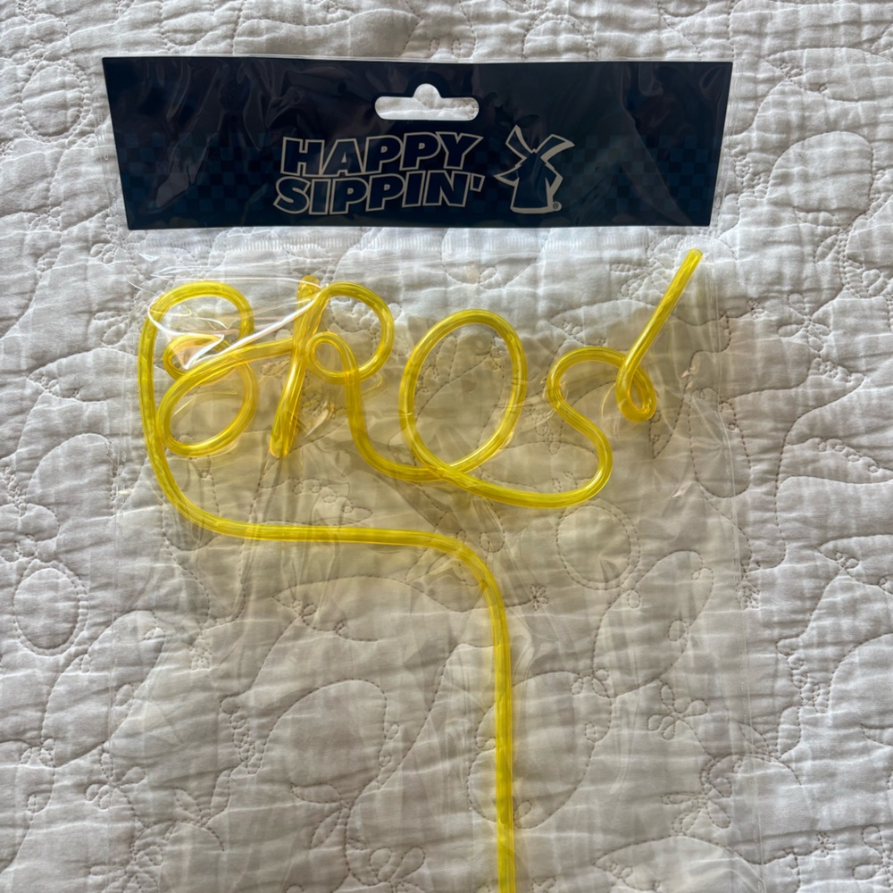 Dutch Bros Yellow Bros Plastic Straw